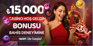 15000 TL Casino Hoş Geldin Bonusu