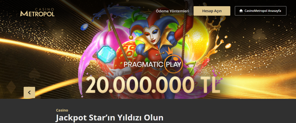 casino metropol jackpot oyunları