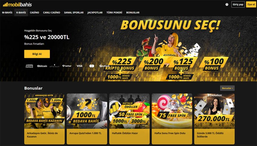 Mobil Ödeme Kabul Eden Casino Siteleri